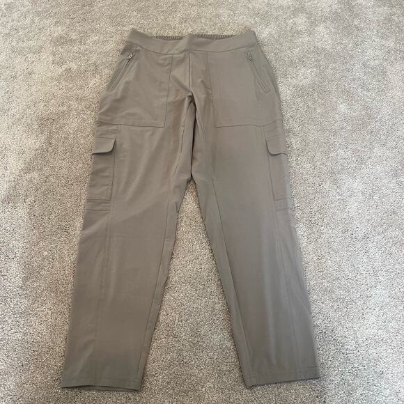 Athleta Women's Cargo‎ Tech Pant Light Grey Size 10 - Picture 6 of 9